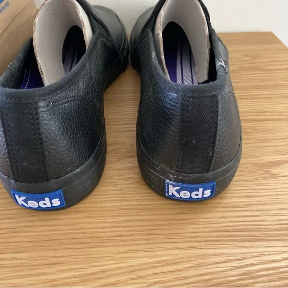 Keds Size 11 Black Double Decker Leather Sneakers - NWOT - Picture 6 of 8